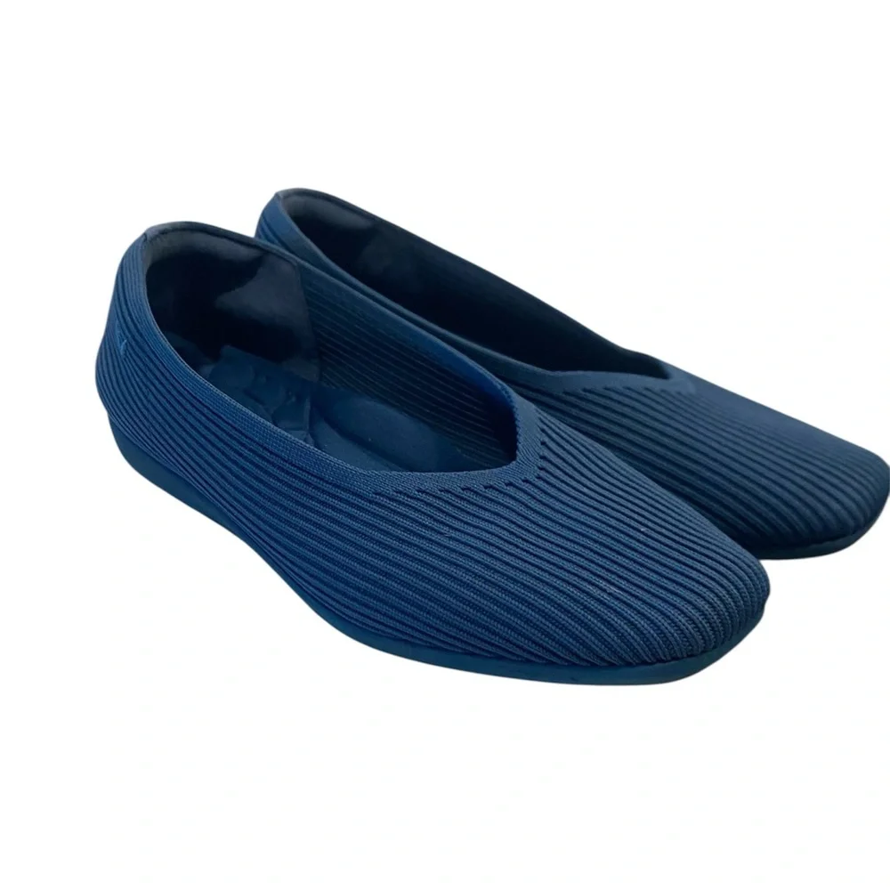 Viviaia Margot Walker Lightweight Square Toe Flats Navy 37 - Picture 4 of 7
